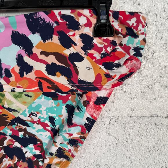 Bleu by Rod Beattie Women's Animal Sarong-Waist Swim Bottom multi 10 MSRP $59 - Picture 4 of 10